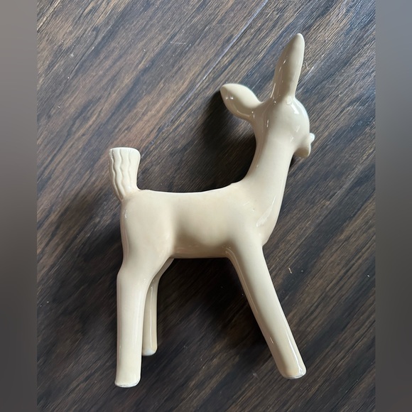 Vintage Deer Creamware Planter - Picture 5 of 8